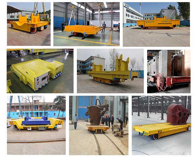Carro de la transferencia de la cucharón del pote de la escoria de 200 toneladas para la ingeniería de la metalurgia