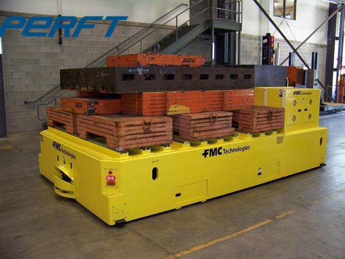 Vehículos dirigidos automatizados del acero de carbono de 20 toneladas para la manipulación de materiales de Warehouse de la fábrica